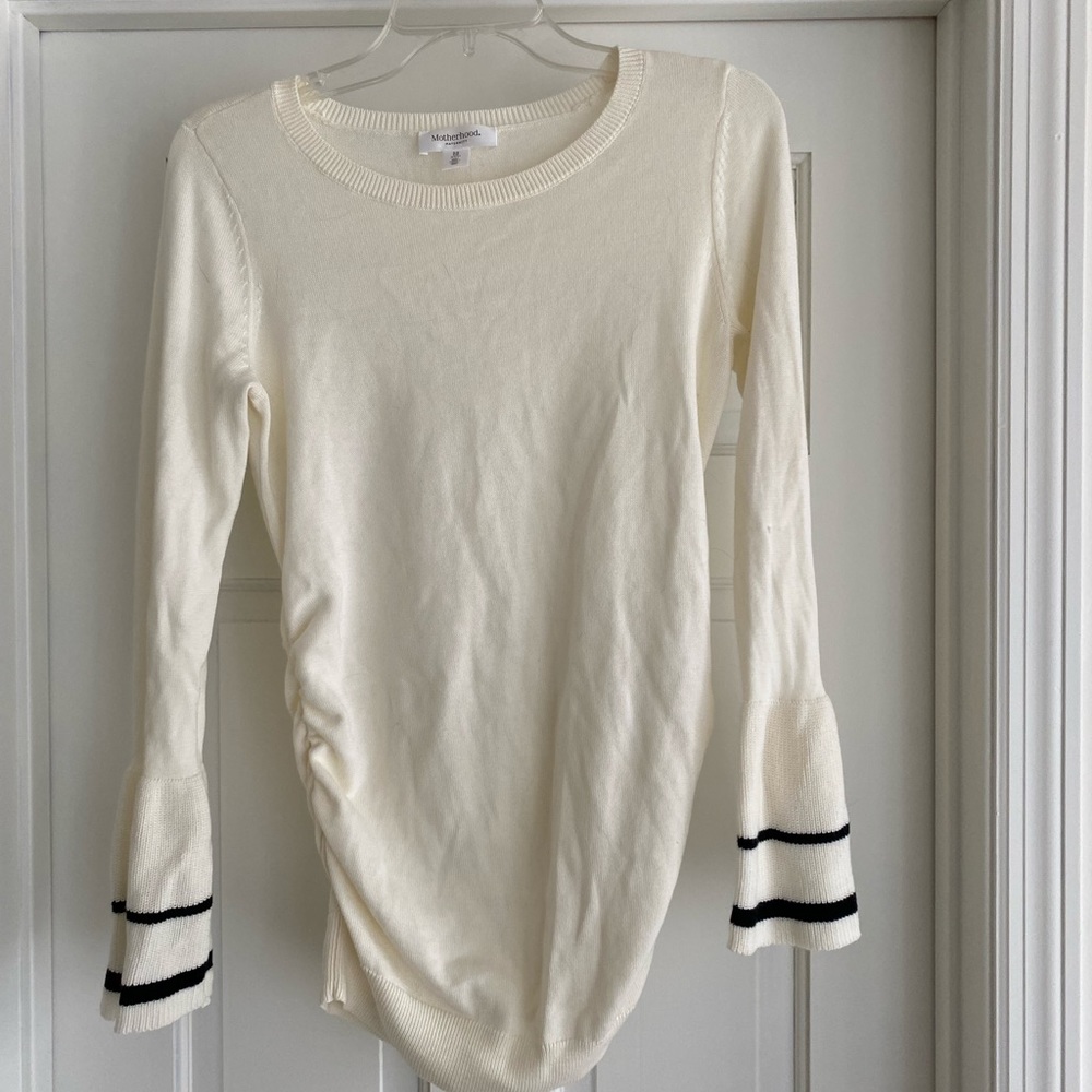 NWOT Cream Maternity Sweater